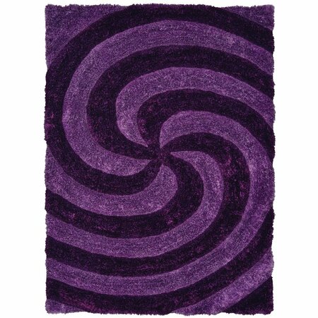 UNITED WEAVERS OF AMERICA 5 ft. 3 in. x 7 ft. 2 in. Finesse Pinnacle Violet Rectangle Area Rug 2100 21783 58